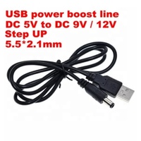 Cable USB Boost Line DC 5V a DC 12V/9V Step Up Module Cable Adaptador convertidor USB 2.1X5.5MM enchufe para Arduino WIFI Router