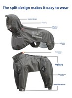 Vêtement de protection intégral imperméable et réfléchissant pour grands chiens, coupe-vent, anti-UV, toutes saisons, ajustable, multi-tailles, vente en gros sur mesure
