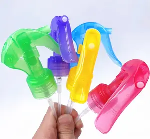 Colorful 28/410 mini non-spill PP plastic smooth ribber cleaning wholesale mini trigger sprayer With clip manufacturer