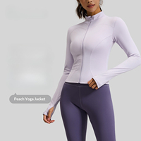 Veste de yoga ajustée personnalisée pour femme, légère et très élastique, idéale pour la course estivale, le fitness et l'entraînement en salle de sport – Haut de sport pour femme