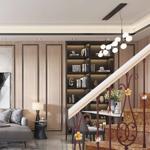 Livraison À temps intérieur résidentiel découpé au laser balustrades <span class=keywords><strong>en</strong></span> <span class=keywords><strong>fer</strong></span> <span class=keywords><strong>forgé</strong></span> conception <span class=keywords><strong>de</strong></span> <span class=keywords><strong>grille</strong></span> simple pour escaliers - Product Image 6