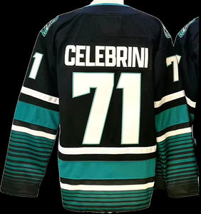 قمصان هوكي الجليد لفريق جوزيه 71 ماكلين سيليبريني 39 لوغان كوتور 72 إكلوند 77 ميسا 100% بوليستر تطريز ثلاثي الأبعاد - Product Image 4