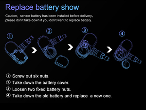 ระบบตรวจสอบแรงดันลมยางแบบไร้สายพลังงานแสงอาทิตย์ 12V พร้อมเซ็นเซอร์วัดแรงดันสำหรับรถยนต์ - Product Image 4