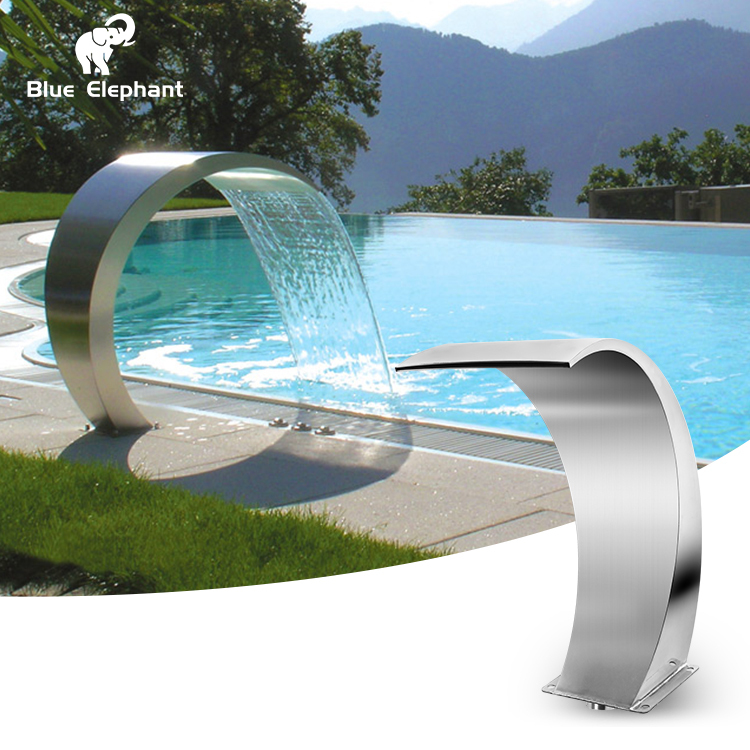 Indoor Spa Pool Use Arc Hook Stainless Steel Spa Pool Massage Swimming Pool Waterfall