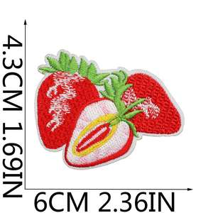 Nouvelle Patch thermocollante mignonne et adorable motif Fraise, Nœud, Lapin, Cochon pour la décoration de vêtements, sacs et chapeaux - Product Image 4