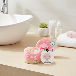 Para April Skin Pink Aloe Pack Cleanser 120g Set Little Apeach Edition Limpiador facial de alta calidad - Product Image 3