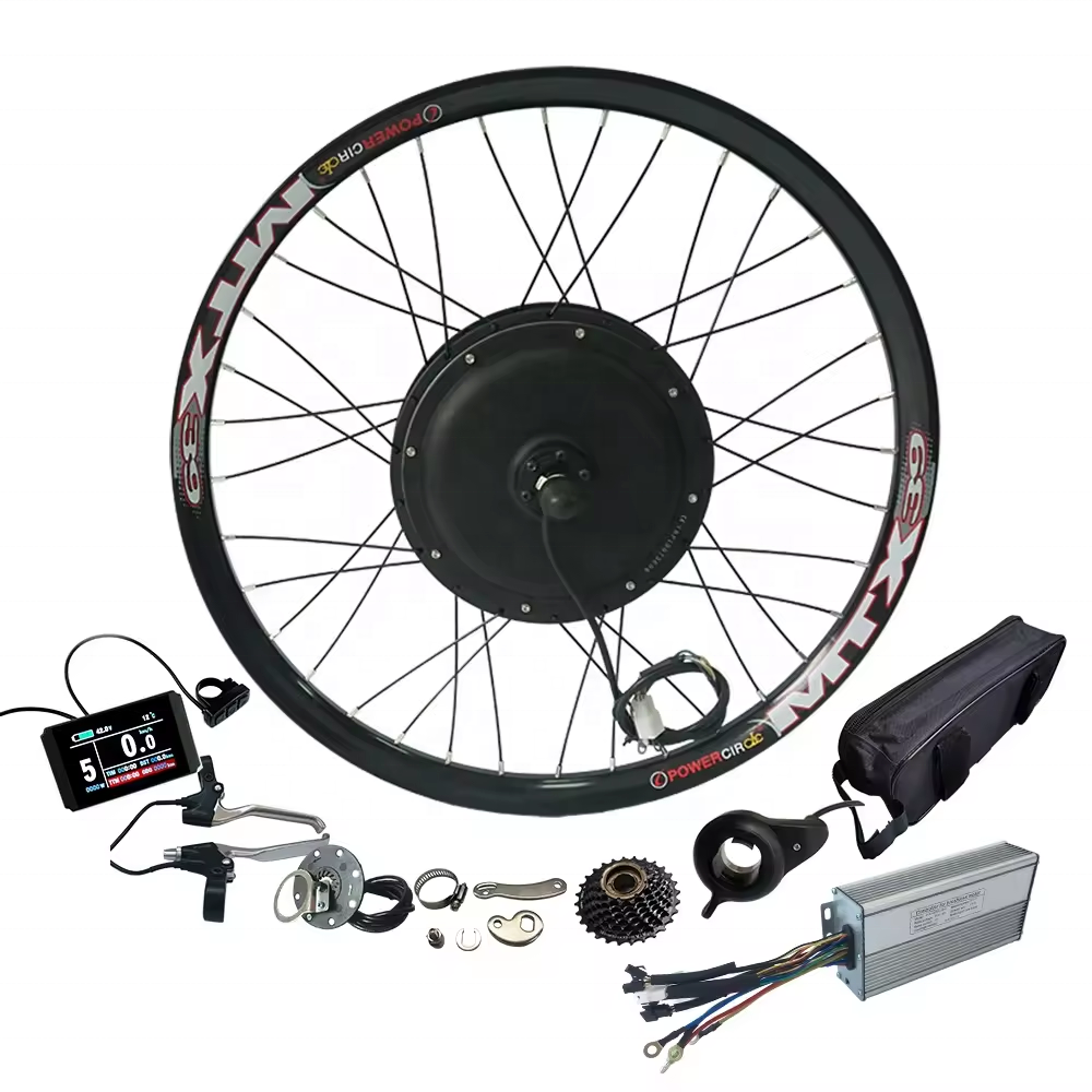 Factory Cheap Price 48-52V Rear Wheel MTX 1500W 2000W 48V 52V Ebike Bicycle Electric Bike Hub Motor Conversion Kit 7S Freewheel