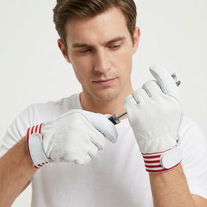Guantes de Algodón Blancos para Trabajo, Texturizados, Antideslizantes, Duraderos, con Puño Recto, para Uso General - Product Image 5