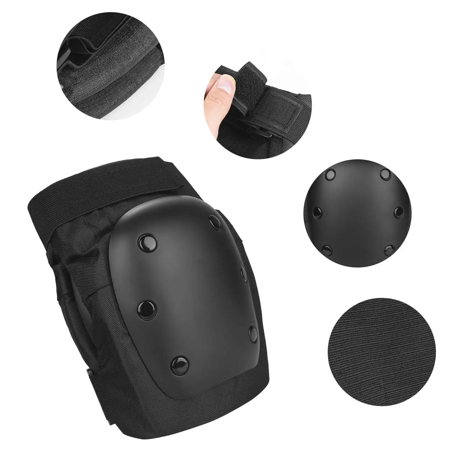 Nieuwe Afbeelding Jeugd Volwassen Skateboard Kneeppad Elleboog Pad Beschermende Uitrusting Set Voor Skateboarden Fietsen Fiets Sport Safe Guard