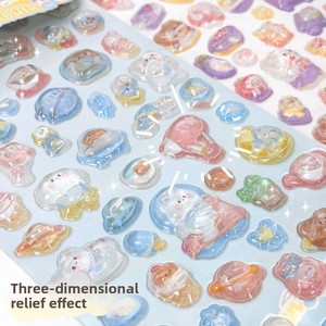 <strong>Childrens</strong> 3D Embossed PVC <strong>Stickers</strong> Cute Girl Cartoon Solid Shape Decorations for Phones and Water Bottles - Product Image 3