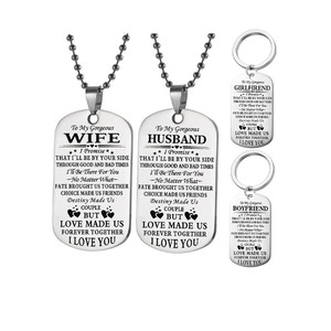 Collar y Colgante de Acero Inoxidable, Hipoalergénico y Resistente al Deslustre |   Personalizable | Regalo Romántico para Aniversario o Día de San Valentín - Product Image 1
