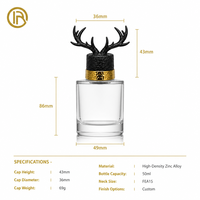 Capsules de parfum de luxe en Zamac avec têtes de bêtes, portraits d'animaux, pulvérisateur à pompe, fermeture anti-fuite pour parfums liquides haut de gamme