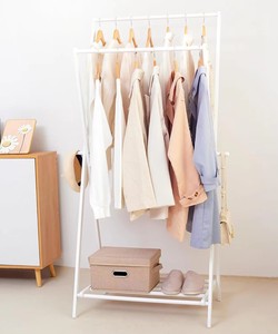 Appendiabiti in bambù bianco portatile con guardaroba pieghevole per <span class=keywords><strong>camera</strong></span> <span class=keywords><strong>da</strong></span> letto e uso domestico - Product Image 3