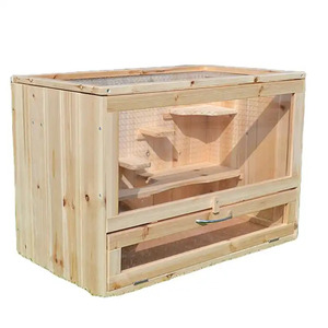 Çevre dostu büyük katı bambu ve ahşap Hamster kafes hayvan desen küçük Pet House oturma odası için sürdürülebilir özelliği - Product Image 6