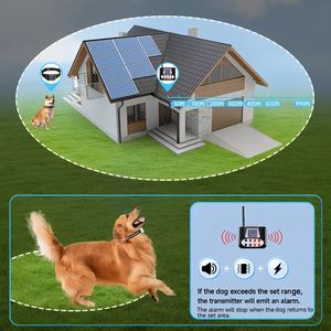 2025 Neue Haustier produkte Drahtloser elektronischer Hunde zaun Intelligentes wasserdichtes 2-in-1-Halsband Fern training Personal isiert Modern - Product Image 4