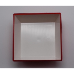 Tazón para Ensalada SAN Rojo y Blanco de Doble Color, Tazón de Plástico para Postre de 150 ml con Diseño de Doble Color para Catering - Product Image 4