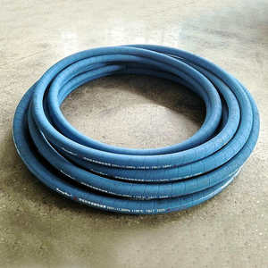 Hydraulic <b>Hose</b> Blue Smooth Heat Resistant Oil <b>Hose</b> High Pressure Steel Wire Braided Rubber For Engineering Excavators - Product Image 1