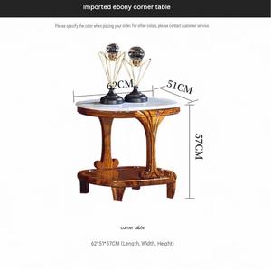 Nouveau fauteuil décontracté de style chinois en bois massif et cuir véritable. - Product Image 6
