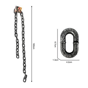 Fiesta de Halloween, cadenas de metal de plástico realistas, cadenas de decoración para casa <span class=keywords><strong>embrujada</strong></span>, rendimiento de Bar - Product Image 1