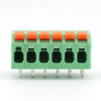 Borniers de connexion rapide Kuishen KC2604P-3.81A-6p, 6 pôles, 3,81 mm, connecteurs femelles, PA66/Cuivre/Acier inoxydable