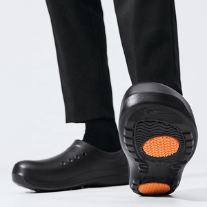 Zapatos de trabajo de chef de <span class=keywords><strong>cocina</strong></span> para <span class=keywords><strong>hombre</strong></span>, antideslizantes, impermeables, a prueba de aceite, Protección Laboral, <span class=keywords><strong>zuecos</strong></span> negros de verano EVA - Product Image 4