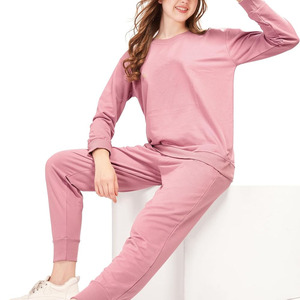 Conjunto de Dos Piezas Cómodo de Corte Regular para Invierno, Venta al por Mayor, Color Personalizado, Sudadera de Manga Larga y Pantalones Jogger - Product Image 5