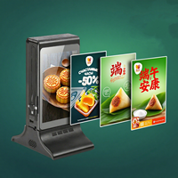 Écran LCD WiFi intérieur personnalisé, petit écran d'affichage numérique Android, signalisation vidéo publicitaire pour restaurant, support de table