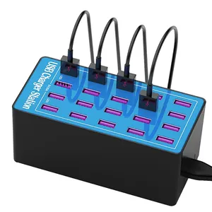 USB-Ladestation 20 Anschlüsse 100W 20A Mehrere USB-Ladestationen Multi-Ports für Smartphones