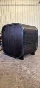 Sauna à vapeur humide en bois de sapin noir de haute qualité pour l'extérieur avec chauffage électrique - Product Image 5