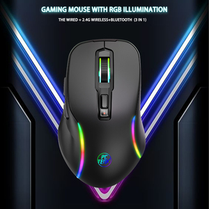 Chơi Game chuột không dây có thể sạc lại 2.4GHz 4800dpi USB Chuột 6D quang dẫn ánh sáng cho gamer PC máy tính máy tính xách tay chơi game PL - Product Image 2