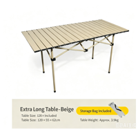 Table d'appoint carrée pliable pour le camping, structure en acier au carbone, compacte et portable, mobilier d'extérieur, table de voyage pour la plage, les fêtes et les pique-niques.