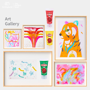Lukisan jari anak tidak beracun, 12 warna akrilik Set Kit menggambar mainan untuk anak-anak - Product Image 5