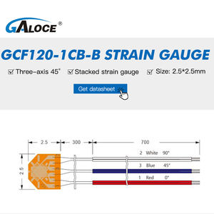 Заводская цена, GCF120-1CB-B одинарный линейный тензодатчик из металлической фольги для мониторинга здоровья, тензометрический датчик - Product Image 3