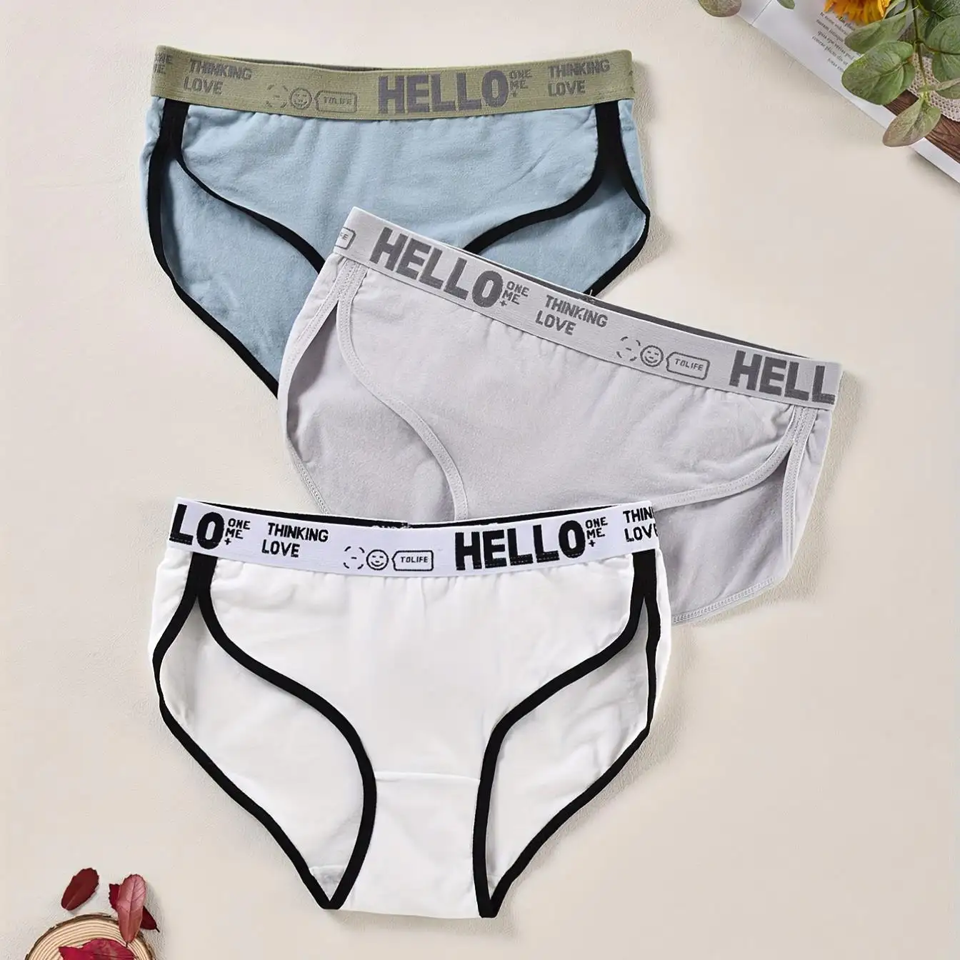 YHYT Cuecas com estampa de letras confortáveis, respiráveis e elásticas, calcinha esportiva para mulheres, lingerie feminina, empresa, atacado de fábrica