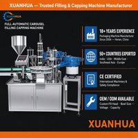 Machine de bouchage rotative automatique XUANHUA pour flacons en verre de 5 à 50 ml, haute précision, pour shampoing, gel, vernis à ongles, eau pure, poudre