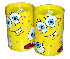 Spongebob รอบกล่องดีบุกสร้างสรรค์โลหะประหยัดเงินธนาคารเหรียญดีบุก - Product Image 1