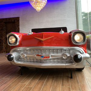 ホームレストランの装飾クラシックな車の形をしたソファレストランブースシーティングバーカーダイナーブース - Product Image 6