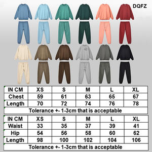 Usine en gros hommes sportif polaire 360G col rond coton survêtement sweat ensemble couleur unie hiver sweat à capuche ensemble meilleur - Product Image 2