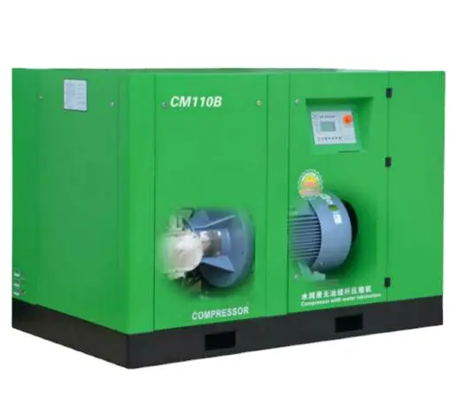China manufacture Low Noise Long life Energy Saving water-lubrication CMN Single Mono Screw Oil-free Screw Air Compressor