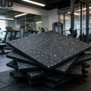 Tappetini per Palestra <span class=keywords><strong>Udine</strong></span>, Pavimentazione in Gomma Inodore ad Alta Densità, Assorbimento degli Urti, Certificati CIC, Uso Commerciale 20-50mm Personalizzabili - Product Image 1