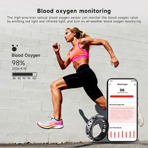 Sport Health Fitness Intelligent Waterproof Smart Ring App Control Rotatable Chain Multi Mode Automatic <b>Exercise</b> App Control Eas - Product Image 2