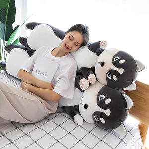 Customized 90cm Black Husky Dog Shaped Soft <strong>Large</strong> Toy Pillow Cute Plush <strong>Animal</strong> with PP Cotton Filling Mesh Lining for Birthdays - Product Image 4