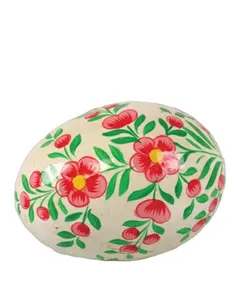 印度克什米尔艺术家制作的用于复活节装饰的木制彩蛋制造商