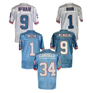 Оптовая продажа, трикотажные майки для американского футбола 1, Warren Moon 34, Earl Campbell 9 Steve McNair - Product Image 3