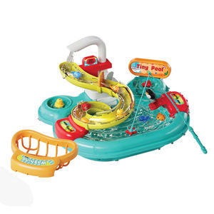 Table de jeu de poisson multifonctionnelle Jouets de cuisine pour enfants Simulation de jeu Fille <span class=keywords><strong>Lave</strong></span>-<span class=keywords><strong>vaisselle</strong></span> électrique Machine à laver Meubles jouets - Product Image 1