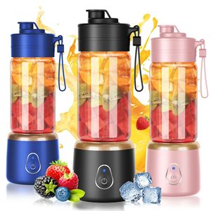 Exprimidor de Frutas USB Portátil con 6 Cuchillas de Acero Inoxidable, Capacidad de 400 ml, Bajo Ruido, 20000 RPM, Apto para Lavavajillas - Product Image 2