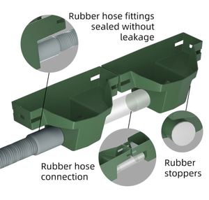 Juego completo de macetas de plástico de pared de jardín vertical de autorriego Naturix para un <span class=keywords><strong>metro</strong></span> cuadrado para uso doméstico al aire libre o centro comercial - Product Image 6