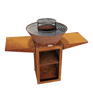 Vente directe en gros - <span class=keywords><strong>Plancha</strong></span> multifonctionnelle 3 en 1 pour cuisson en extérieur, brasero en acier Corten avec plateau - Product Image 3