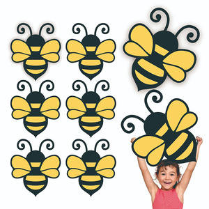 Décoration murale 3D en forme de squelette d'abeille géante avec support, accessoire photo, thème printemps, pour fête d'anniversaire d'enfant - Product Image 6