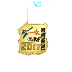 New Novelty Products Enamel Plated Dancing E-Sport Key Ribbon Award Medal